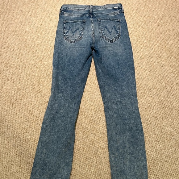 MOTHER High Waisted Rascal Ankle Fray Jeans - Picture 2 of 15